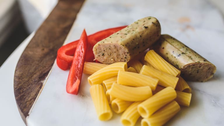 Rigatoni with Sausage and Peppers