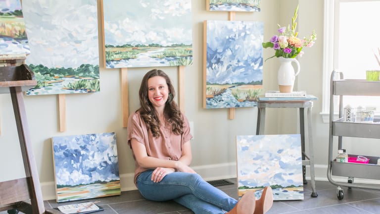 At Home with Her: An Airy Art Studio
