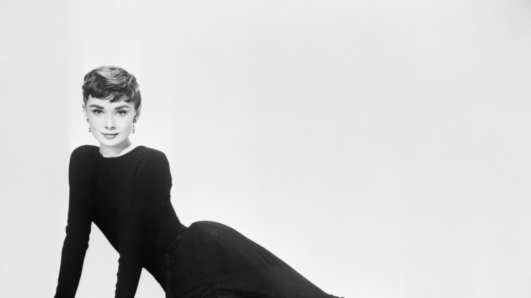 Audrey hepburn black sweater sale