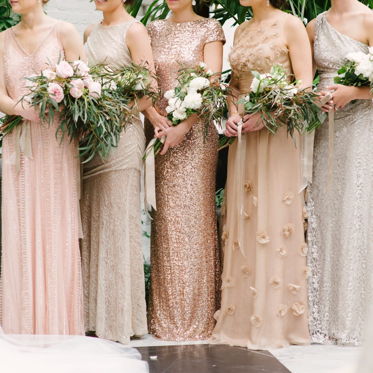 Платье подружки невесты пудрового цвета