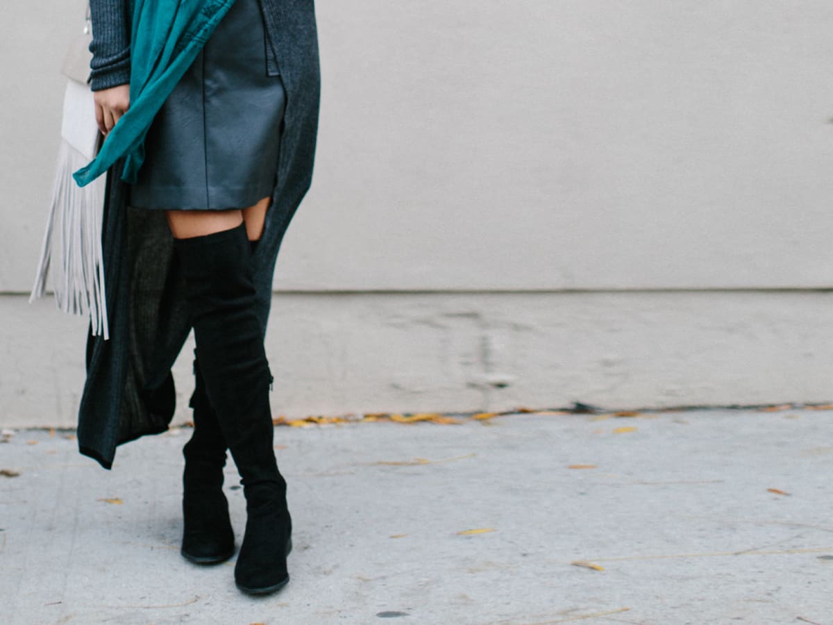 How To Style Fall Boots With A Pencil Skirt  an indigo day