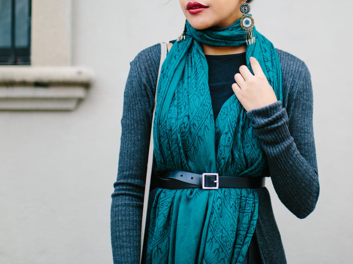 4 Chic Ways to Get Wrapped Up in Your Blanket Scarf Verily