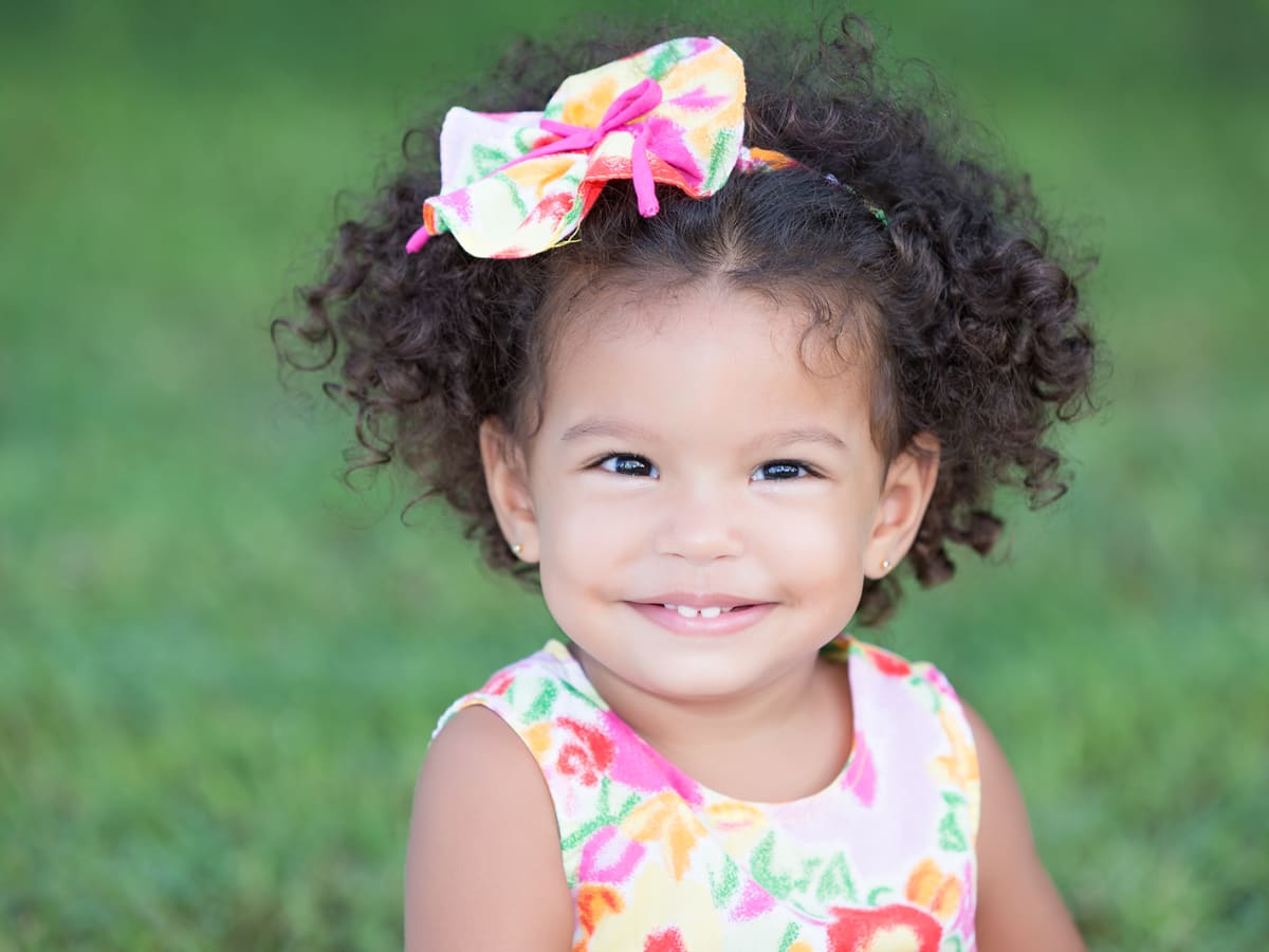 Curly hair store baby girl