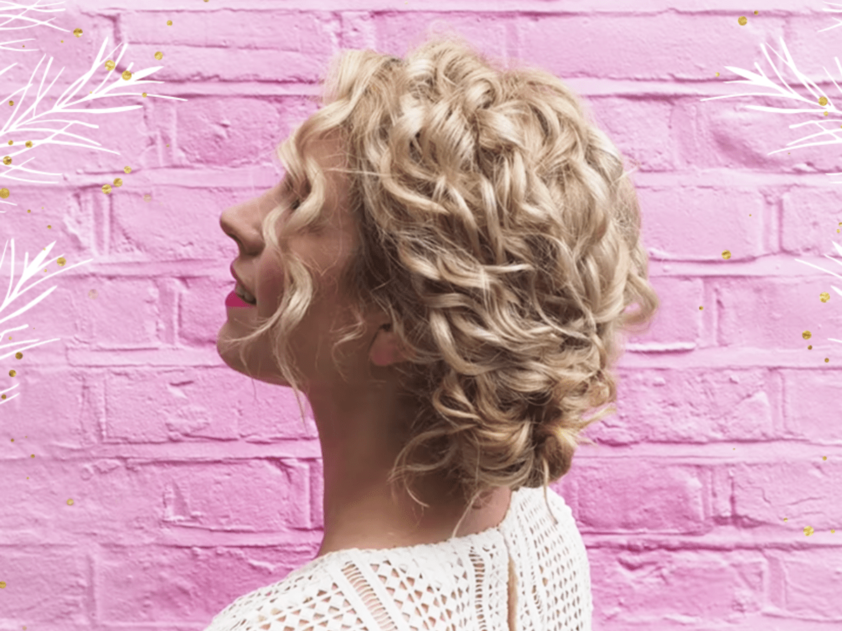 Curly hair updos online