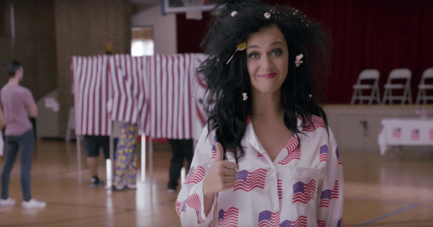 620px x 325px - Katy Perry Didn't Have to Get Naked to Encourage Us to Vote - Verily