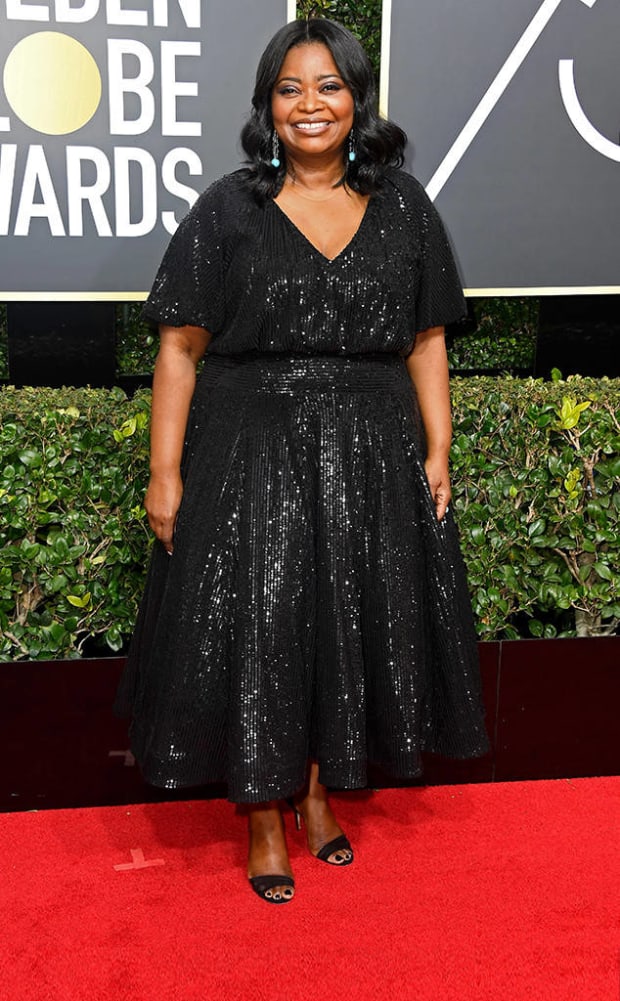 Octavia Spencer, Tadashi Shoji // Photo Credit: E! News