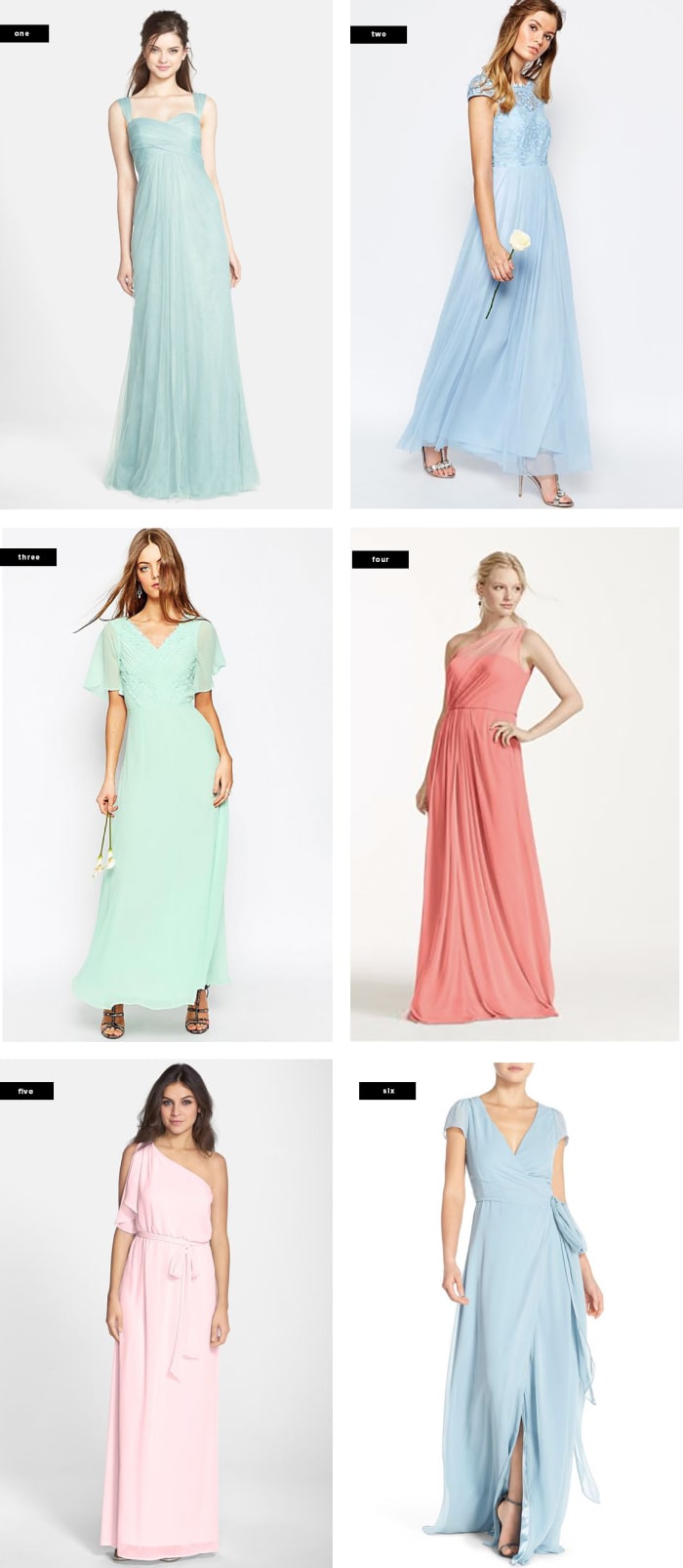 How to Pull Off Mismatched Bridesmaid Dresses for a Beautiful Bridal ...