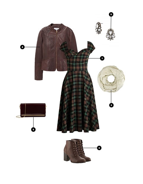 1. ModCloth, $126 / 2. Luxury Divas, $20 / 3. Charles & Keith, $69 / 4. Mango, $189 / 5. BaubleBar, $28 / 6. Designer Shoe Warehouse, $40