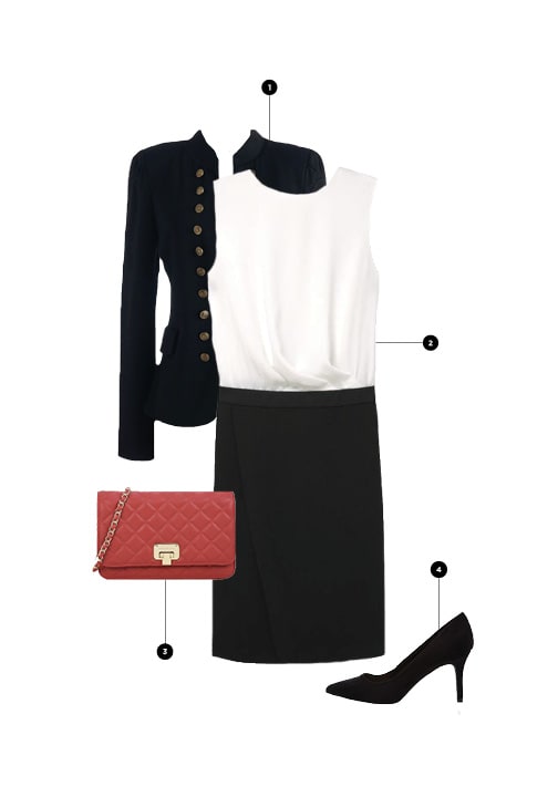 1. ModCloth, $56 / 2. Mango, $80 / 3. Charles & Keith, $53 / 4. Asos, $24