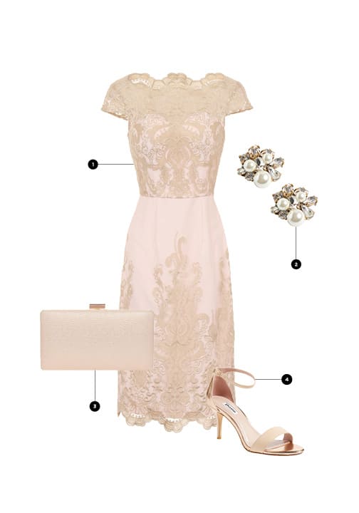 1. Chi Chi London, $80 / 2. J.Crew, $68 / 3. ChiChi London, $38 / 4. Nordstrom, $99