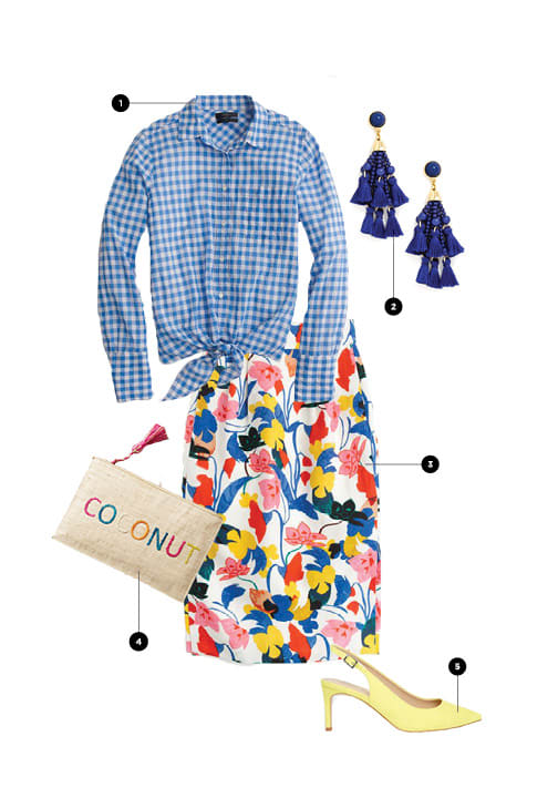 1. J.Crew, $70 / 2. BaubleBar, $42 / 3. J.Crew, $118 / 4. Anthropologie, $78 / 5. Asos, $40