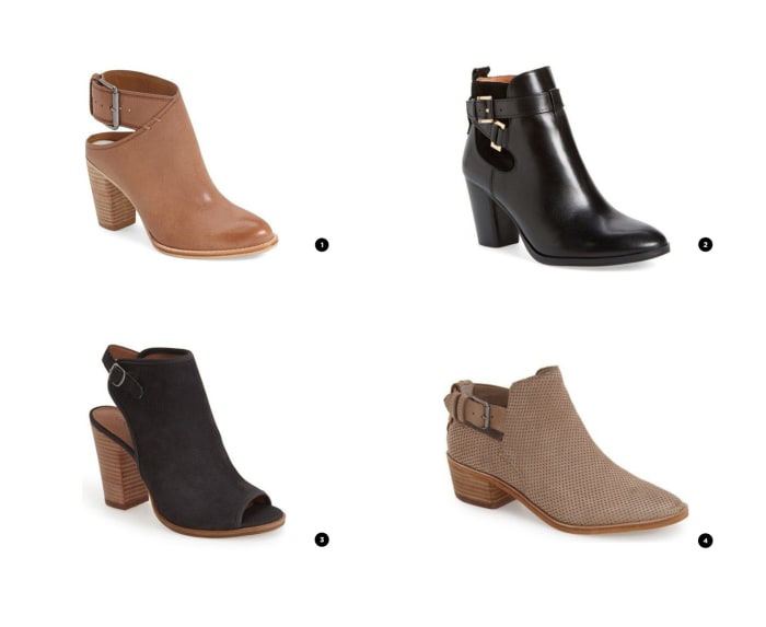 1. Dolce Vita, $153 / 2. Louise et Cie, $96 / 3. Lucky Brand, $109 / 5. Dolce Vita, $130