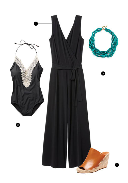 1. Banana Republic Factory, $42 / 2. Bauble Bar, $38 / 3. Anthropologie, $118 / 4. Soludos, $149