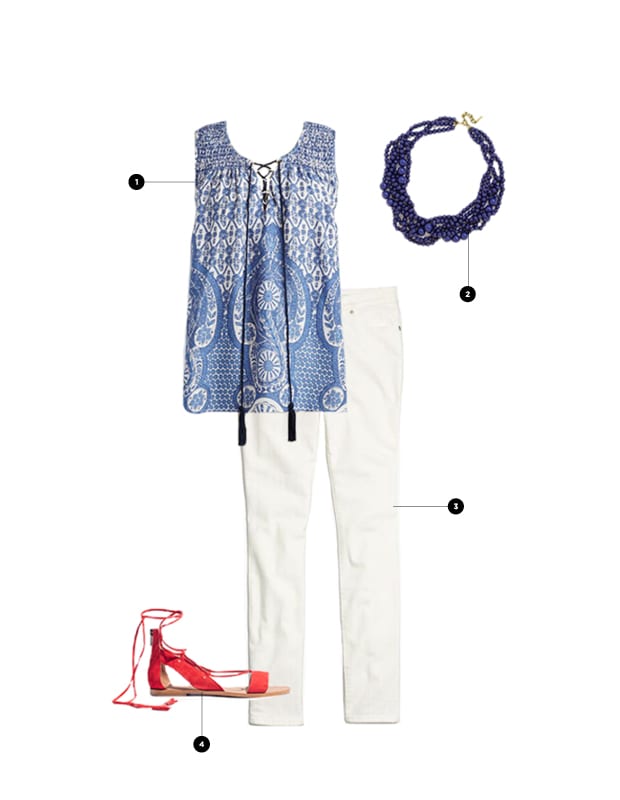 1. ModCloth, $22 / 2. BaubleBar, $38 / 3. Madewell, $125 / 4. Madewell, $80