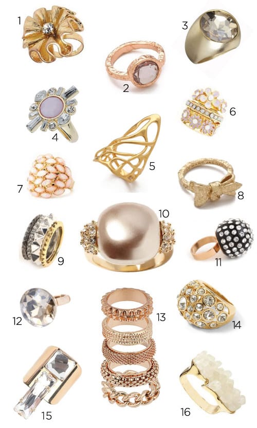 The Joy of Sparkly Things: Cocktail Rings - Verily