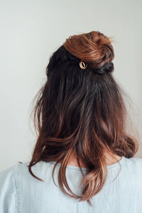 Photo Credit: Treasures & Travels Half-Up Topknot Tutorial