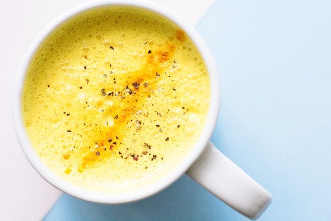 turmeric milk latte recipe by Nutrition Stripped