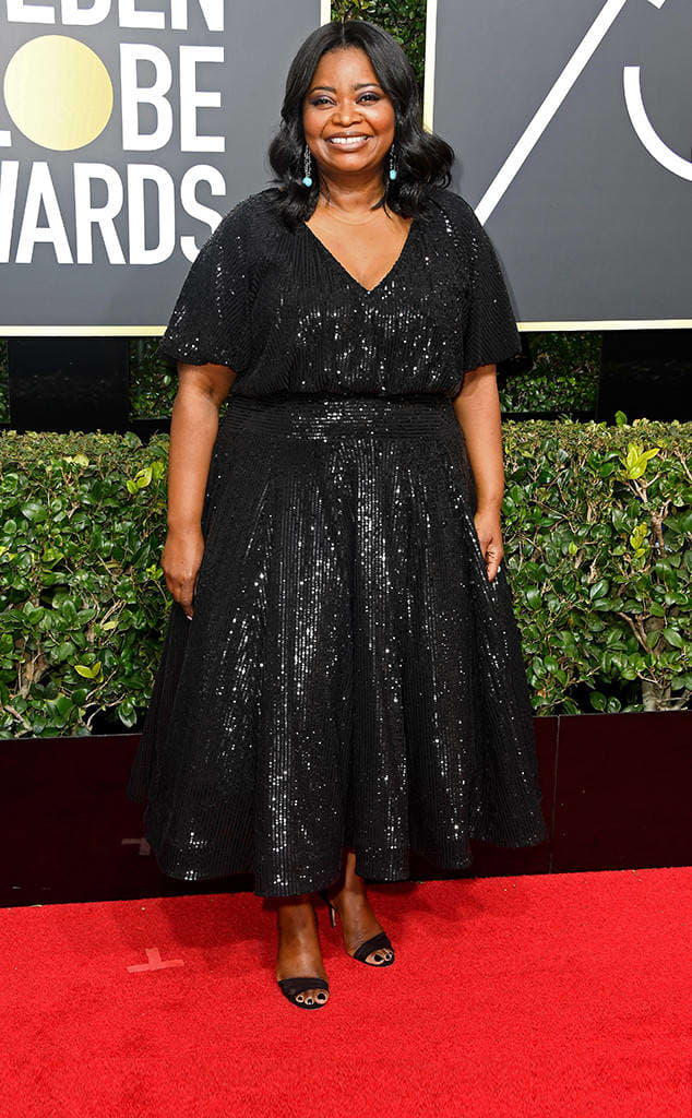 Octavia Spencer, Tadashi Shoji // Photo Credit: E! News