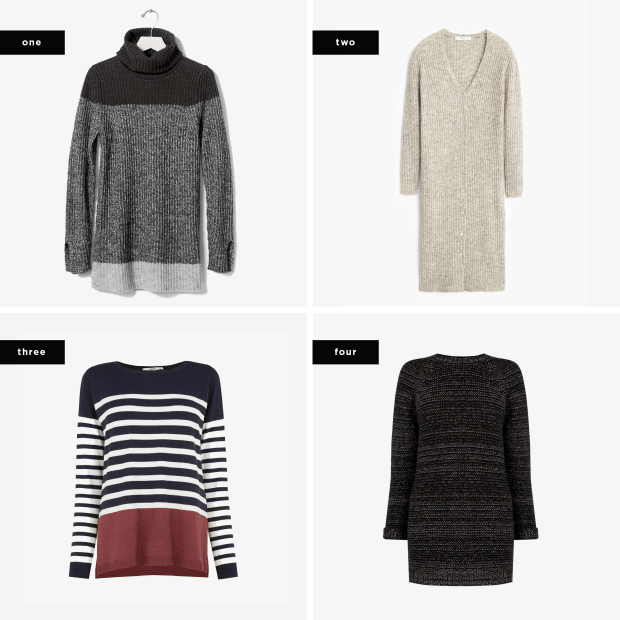 1. Banana Republic, $80 / 2. Mango, $40 / 3. Oasis, $50 / 4. Warehouse, $71