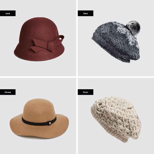 1. Nordstrom, $38 / 2. Back Country, $36 / 3. Asos, $108 / 4. Nordstrom, $45 (similar)