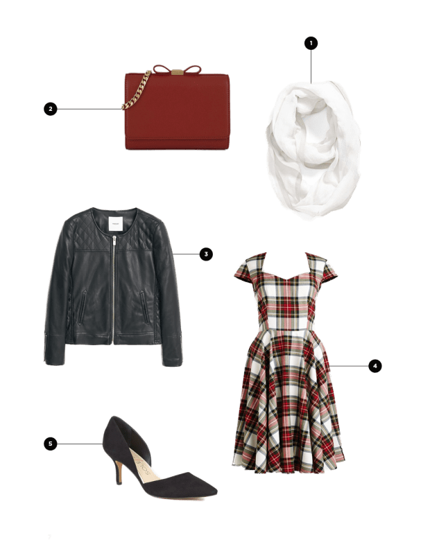 1. Nordstrom, $15 / 2. Charles & Keith, $59 / 3. Mango, $80 / 4. ModCloth, $95 / 5. Sole Society, $70