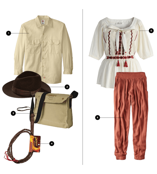 For Him: 1. Amazon, $18 / 2. Amazon, $12 / 3. Amazon, $5 / 4. Amazon, $4 // For Her: 5. Chicwish, $26 / 6. American Eagle Outfitters, $40
