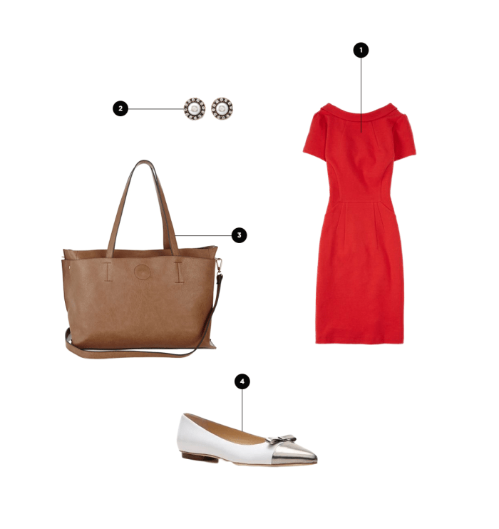 1. Boden, $104 / 2. Forever 21, $3 / 3. Oasis, $52 / 4. DSW, $130