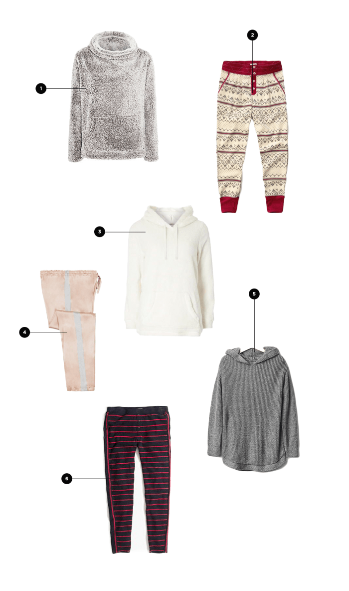 1. John Lewis, $38 (similar) / 2. Abercrombie & Fitch, $48 / 3. Dorothy Perkins, $28 / 4. ahalife, $175 / 5. Gap, $65 / 6. Madewell, $60