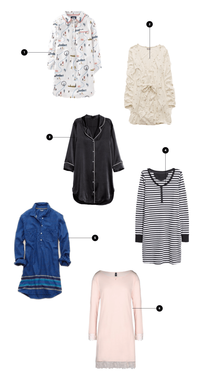 1. Boden, $78 / 2. Aerie, $24 / 3. ahalife, $224 / 4. H&M, $18 / 5. American Eagle, $21 / 6. Armani, $95