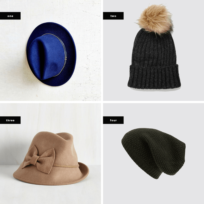 1. Urban Outfitters, $39 (similar) / 2. Asos, $18 / 3. ModCloth, $35 / 4. Nordstrom, $25
