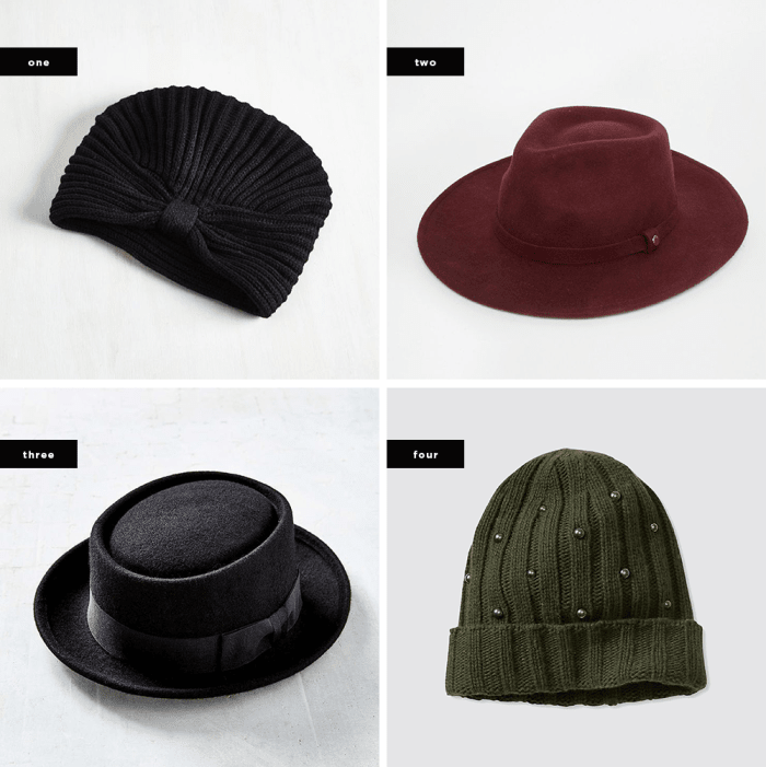 1. ModCloth, $16 / 2. Asos, $108 / 3. Urban Outfitters, $39 / 4. Banana Republic, $50