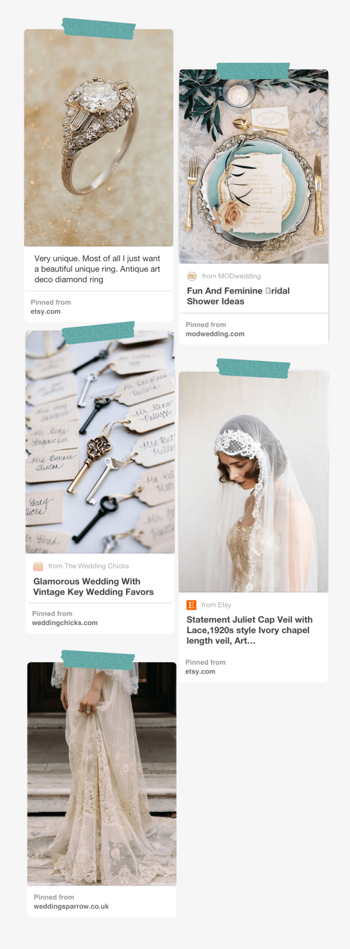 Images via: The Copper Canary / Chic Vintage Brides / Wedding Chicks / Agnes Hart / Wedding Sparrow