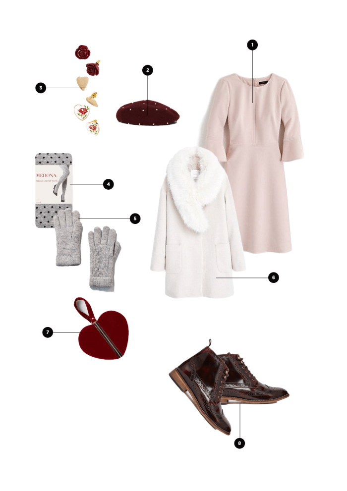 1. J.Crew, $128 / 2. Ralph Lauren, $20 / 3. ModCloth, $20 / 4. Target, $12 / 5. Urban Outfitters, $10 / 6. Mango, $210 / 7. ModCloth, $45 / 8. Asos, $95