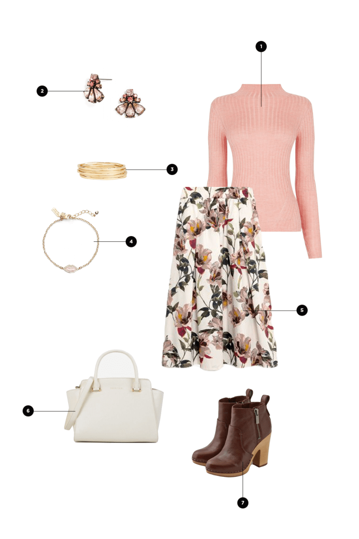 1. Warehouse, $62 / 2. BaubleBar, $32 / 3. The Outnet, $48 / 4. Nordstrom, $58 / 5. Zara, $70 / 6. Charles and Keith, $93