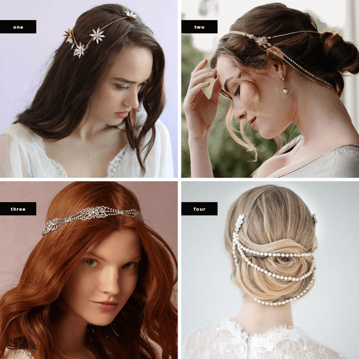 1. Twigs & Honey, $575 / 2. Etsy, $390 /3. BHLDN, $200 / 4. Etsy, $59