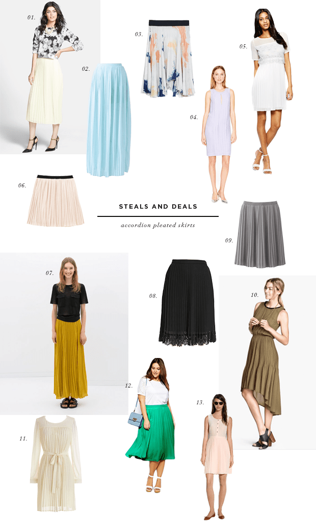Steals and Deals: Accordion Pleat Skirts - Verily