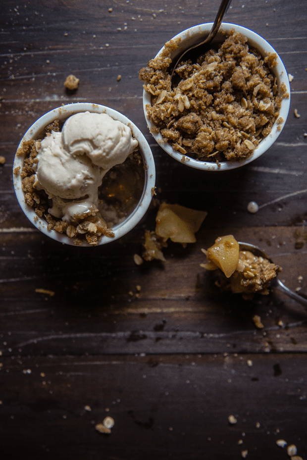 Brown Butter Cheddar Apple Crumble For Two - Verily