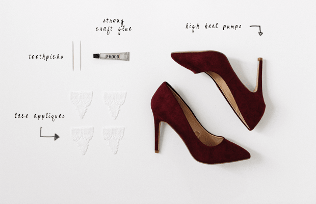 diy embellished heels