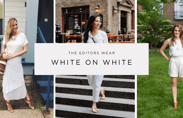 How the Editors Wear White on White - Verily