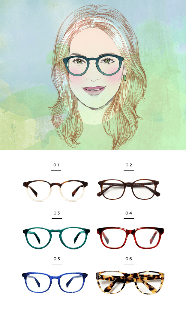 1. Warby Parker, $145 / 2. Classic Specs, $89 / 3. Warby Parker, $95 / 4. Warby Parker, $95 / 5. Warby Parker, $95 / 6. Classic Specs, $89