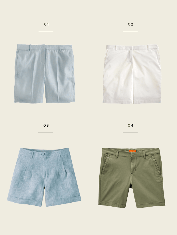 1. J.Crew, $90 / 2. J.Crew, $50 / 3. Boden, $68 / 4. Joe Fresh, $16