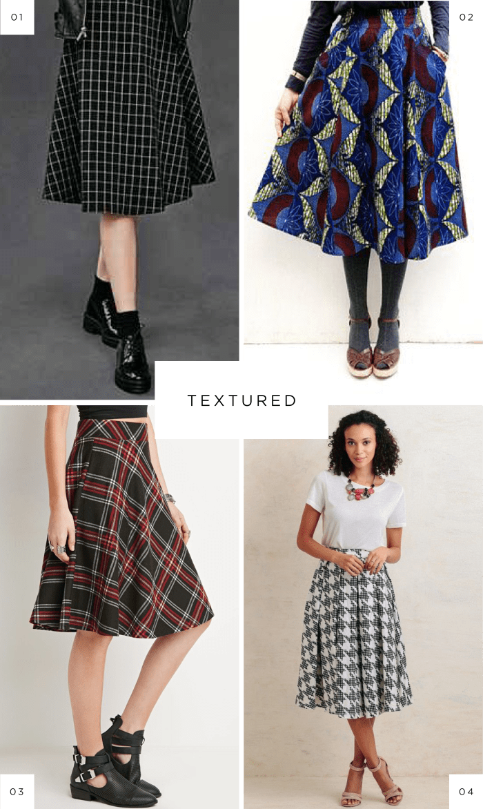midi skirts style inspiration fall fashion floral tulle mid length A line full skirts
