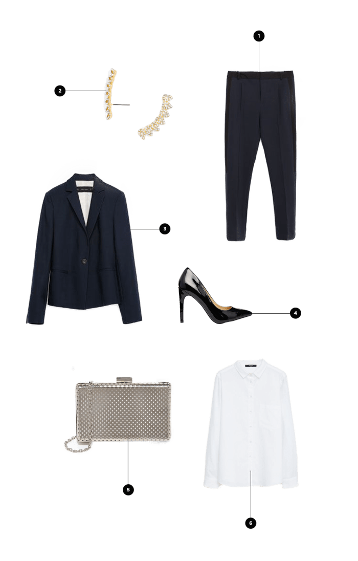 1. Zara, $50 / 2. BaubleBar, $34 / 3. Zara, $70 / 4. Asos, $46 / 5. LuLu’s, $39 / 6. Mango, $40