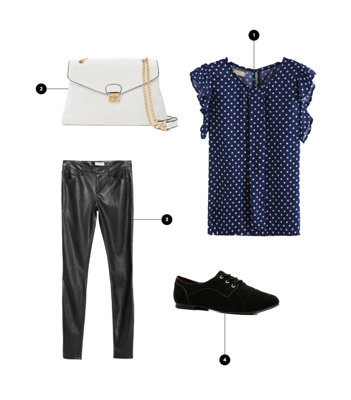 1. SheIn, $14 / 2. Kohl’s, $55 / 3. Zara, $50 / 4. Aldo, $45