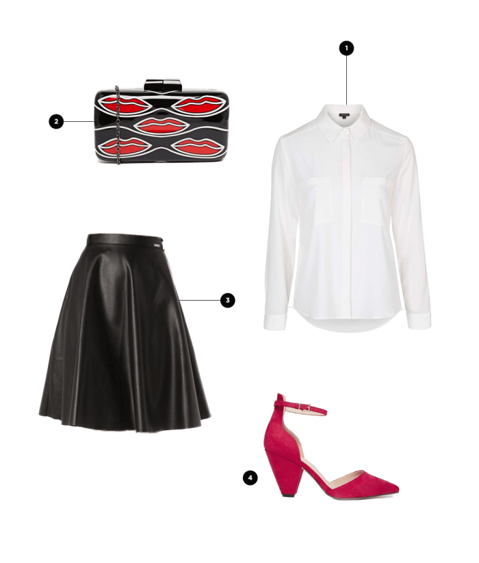 1. Topshop, $55 / 2. Asos, $72 / 3. B’klyn Born, $60 / 4. Asos, $50