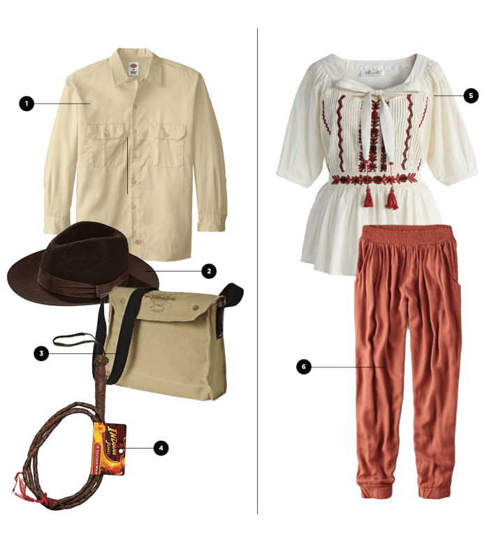 For Him: 1. Amazon, $18 / 2. Amazon, $12 / 3. Amazon, $5 / 4. Amazon, $4 // For Her: 5. Chicwish, $26 / 6. American Eagle Outfitters, $40