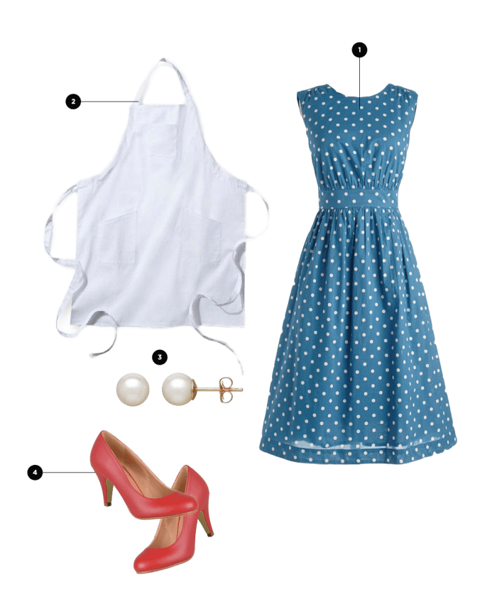 1. ModCloth, $110 / 2. Target, $10 / 3. Kohl’s, $32 / 4. Target, $30