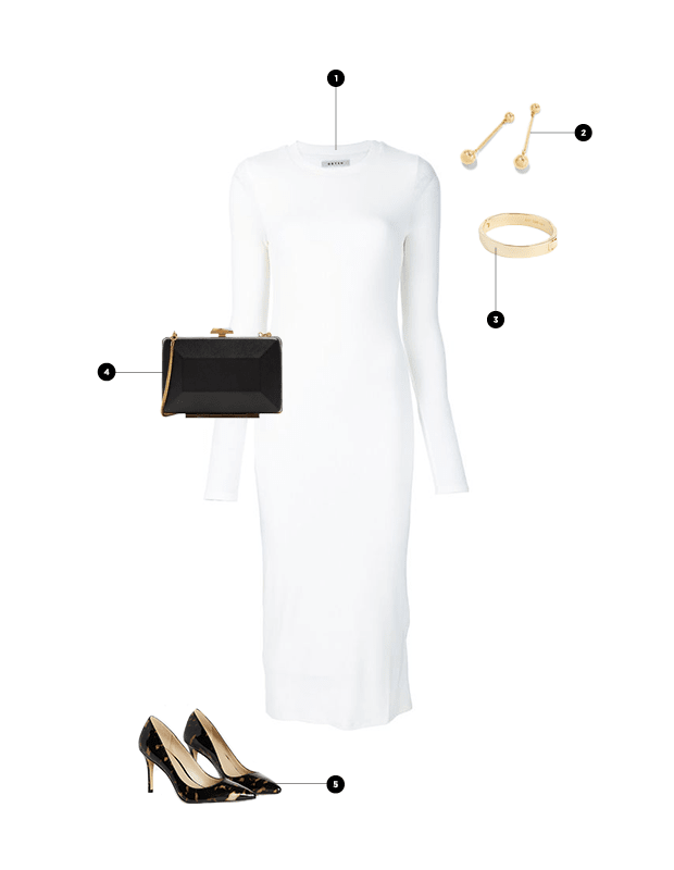 1. Far Fetch, $248 / 2. J.Crew, $48 / 3. Ann Taylor, $40 / 4. Charles & Keith, $59 / 5. Ann Taylor, $128