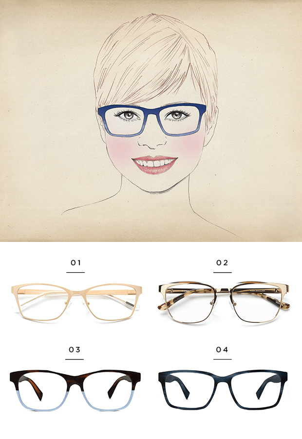 1. Coastal, $85 / 2. Coastal, $85 / 3. Warby Parker, $95 / 4. Warby Parker, $95