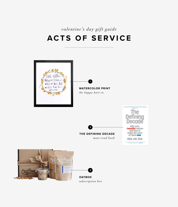 1. Happy Hart Co., $15 / 2. The Defining Decade, $10 / 3. Oatbox, $20/month